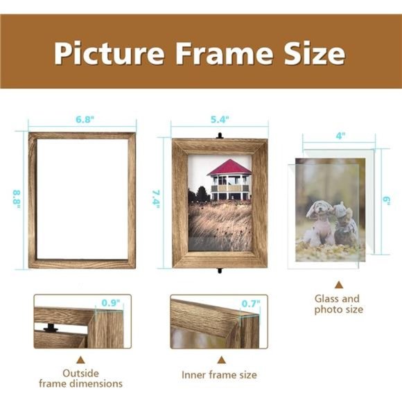 Rustic Collage Frames 4x6 Trifold Picture Frame Country  4x6 Picture Frame Rustic Wood Hinged Folding Triple Picture Frames Collage